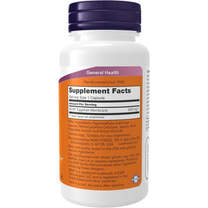 NOW Foods Supplements, Eggshell Membrane (A Unique Biological Matrix Composed of Major Joint Constituents) 500 Mg, 60 Veg Capsules