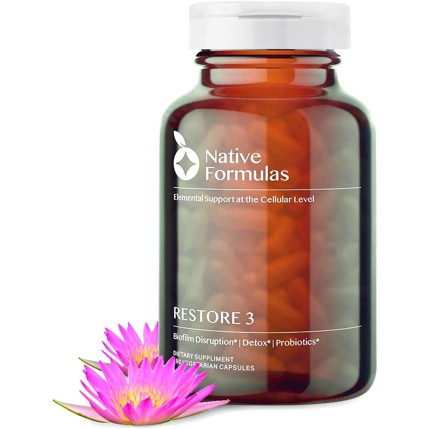 Restore 3 Proteolytic Enzyme & Spore Probiotic Blend Supplement - 60 Capsules