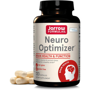 Jarrow Formulas Neuro Optimizer with 7 Neuro-Nutrient Ingredients for Brain Health and Antioxidant Support, 120 Capsules