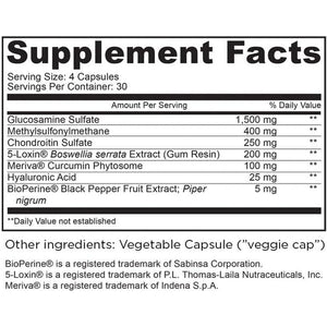 Doctor Danielle Joint Assist - Glucosamine Chondroitin Turmeric Msm Boswellia - Joint Support & Relief - 120 Capsules