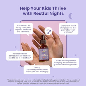 Truheight Kids Sleep Tincture Ages 2+ Babies, Toddlers & Kids Natural Sleep Aid