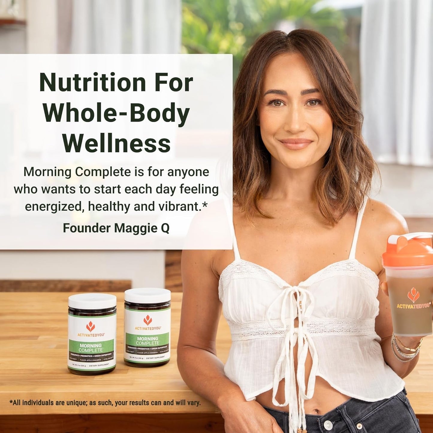 ACTIVATEDYOU Morning Complete Daily Wellness Greens Superfood Drink Mix for Gut Health 30 Servings