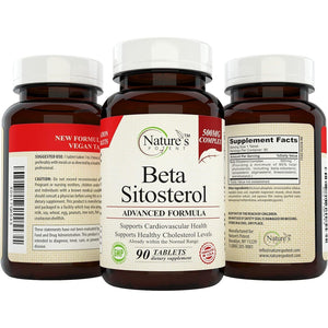 Nature'S Potent Beta Sitosterol (500 Mg) Prostate Supplement for Men 90 Tablets