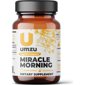 UMZU Miracle Morning Energy Supplement with Caffeine & Energy Enhancers 150Mg (30 Capsules)