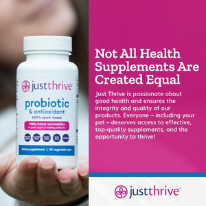 Just Thrive Probiotic & Antioxidant Supplement - Gluten Free, 30 Caps