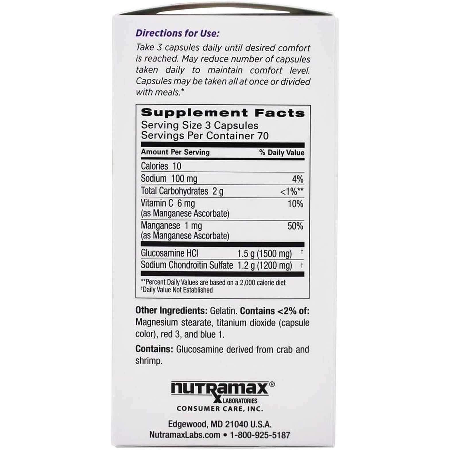 Cosamin DS for Joint Health Dietary Supplement, 210 Capsules