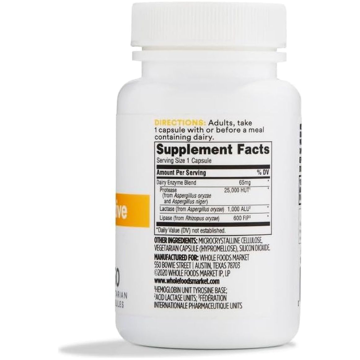 365 by Whole Foods Market, Dairy Digestive Enzymes, 60 Count