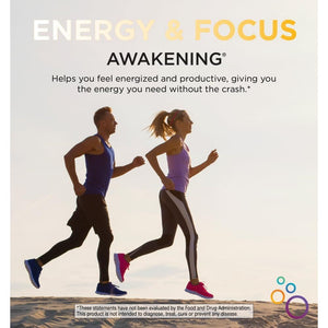 Awakening Natural Energy & Focus Nootropic Supplement for Focus, Energy, Mood & Clarity 60 Caps