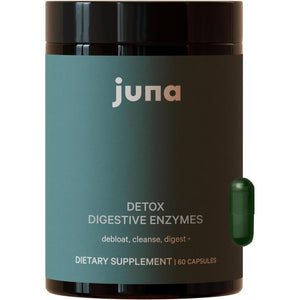 Juna Detox Digestive Enzymes & Probiotic - Fast-Acting Relief for Bloat, Gas, Indigestion & Discomfort