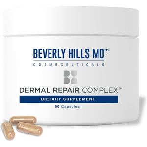 Beverly Hills MD Dermal Repair Anti-Aging Supplement - Hyaluronic Acid, Collagen, Vitamins for Smooth, Plump Skin