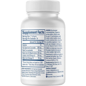 Nativepath Turmeric Curcumin with Black Seed Oil - Advanced Antioxidant & Joint Support Supplement 60 Softgels