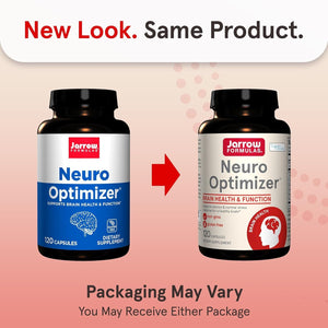 Jarrow Formulas Neuro Optimizer with 7 Neuro-Nutrient Ingredients for Brain Health and Antioxidant Support, 120 Capsules