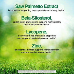 Nature'S Wonder Men'S Prostate Formula with Saw Palmetto, Beta-Sitosterol & Lycopene, 200 Softgels