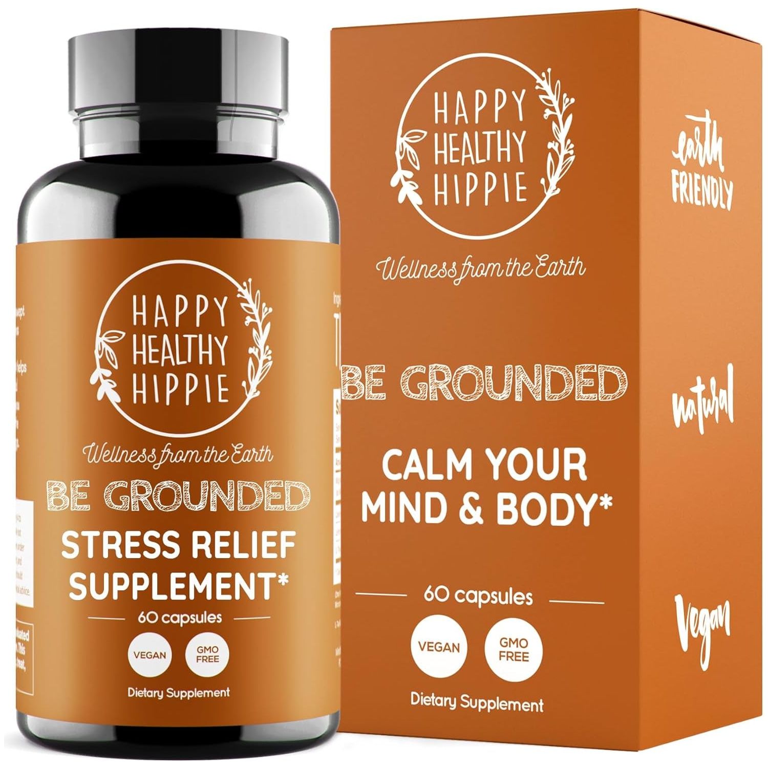 Happy Healthy Hippie Stress Relief Supplement - Lavender Pills