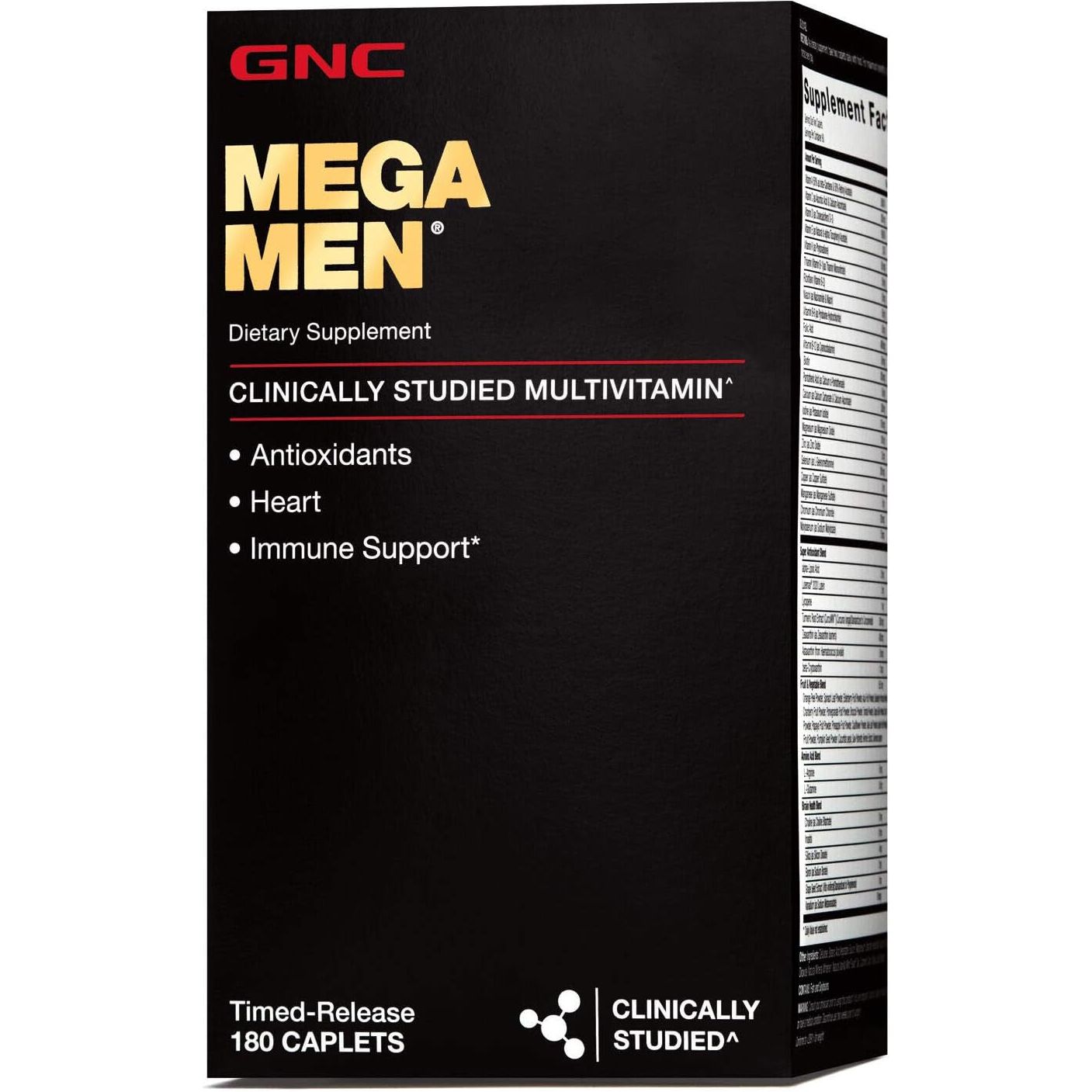 GNC Mega Men Multivitamin | Heart Health, and Immune Support | 180 Count