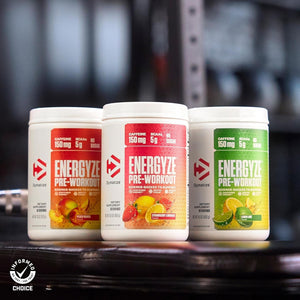 Dymatize Energyze Pre Workout Powder, Strawberry Lemonade Flavor, 150Mg Caffeine, 5G Bcaas, 30 Servings