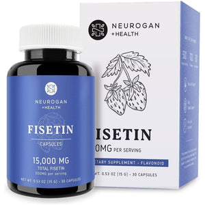 Neurogan Fisetin 500MG - 98% Pure | Healthy-Aging & Brain Health Capsules, Fisetin Supplements 30 Servings