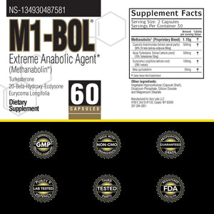 Avry Labs Extreme Anabolic Supplement W/Turkesterone to Support Muscle Growth, Strength, Recovery, 60 Capsules.