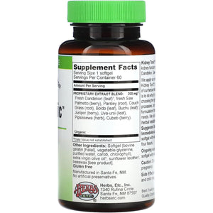 Herbs Etc. Kidney Tonic Softgels - Herbal Supplement to Aid Kidney Health - 60 Softgels