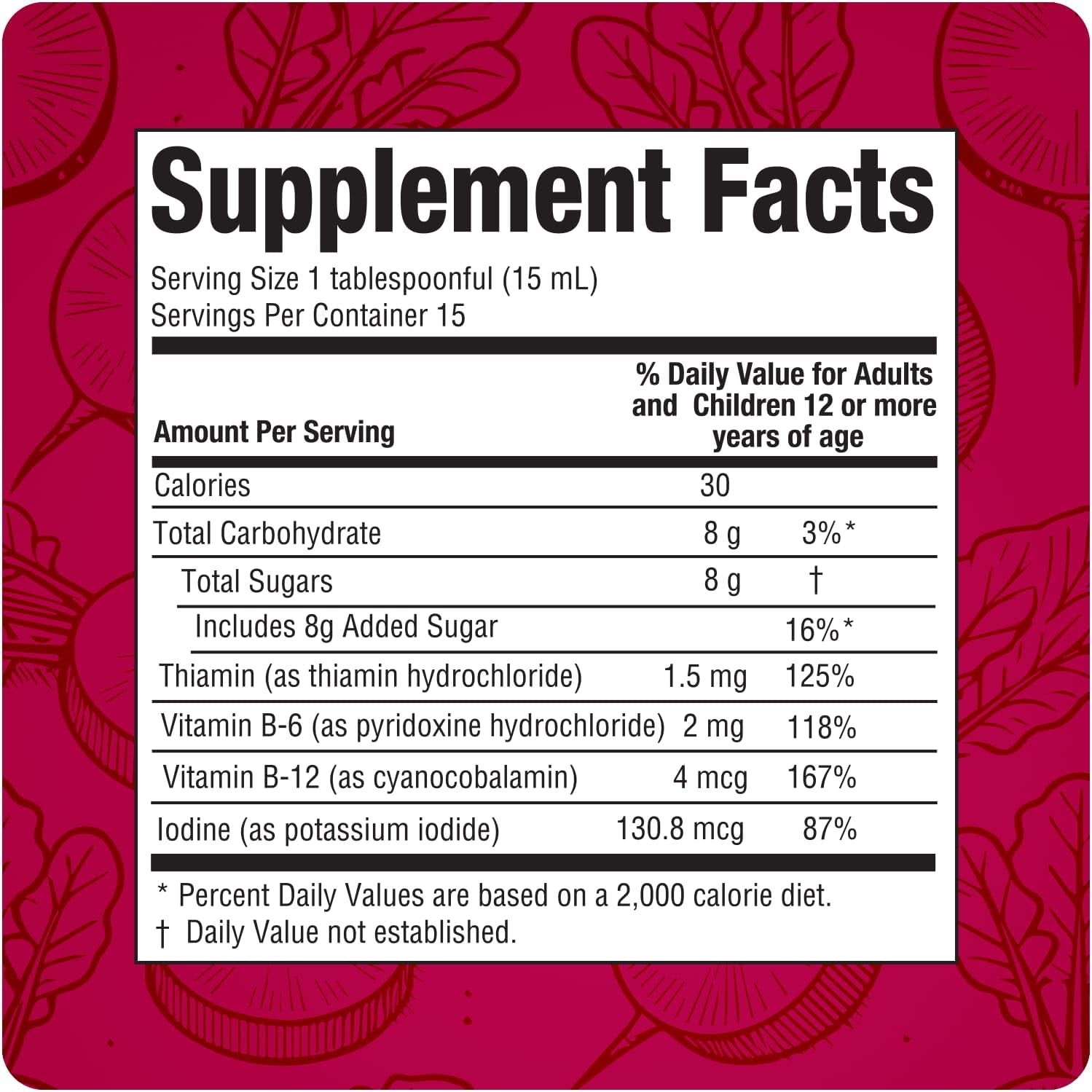 Enhances Your Body Energy, Improves Immunity, Horseradish Extract, 8 FL Oz, Bottle, Red