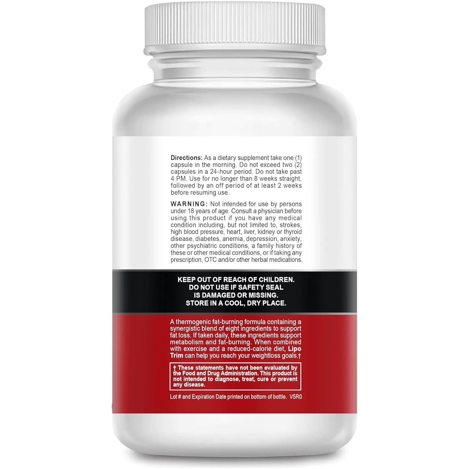 Lipo Trim- Advanced Lipogenic Thermogenic Diet Pills – Boost Energy, Enhance Focus, and Accelerate Fat Loss 60 Capsules
