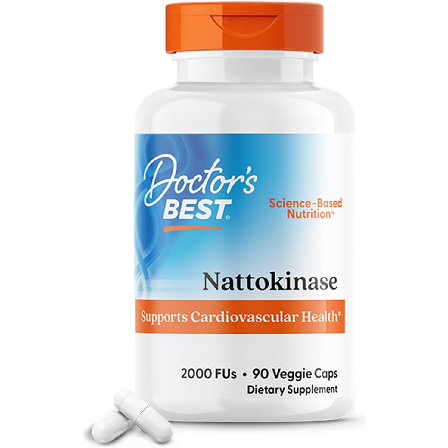Doctor'S Best Nattokinase 2,000 Fu, Supports Cardiovascular and Circulatory Health, 90 VC