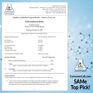 Nature'S Trove Sam-E 400Mg 90 Enteric Coated Caplets