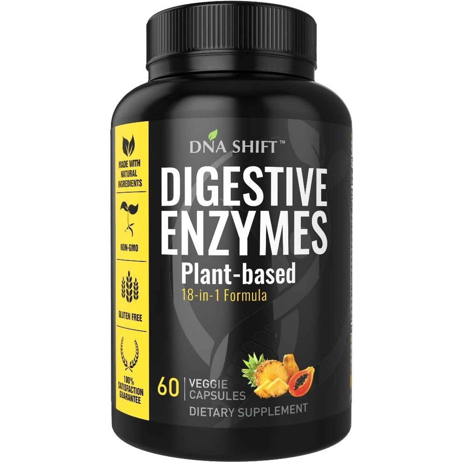 Digestive Enzymes - Ultra Digestive Enzymes May Ease Constipation, Bloating & Gas - All Diets - 60 CT