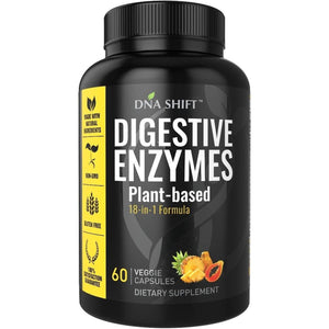 Digestive Enzymes - Ultra Digestive Enzymes May Ease Constipation, Bloating & Gas - All Diets - 60 CT