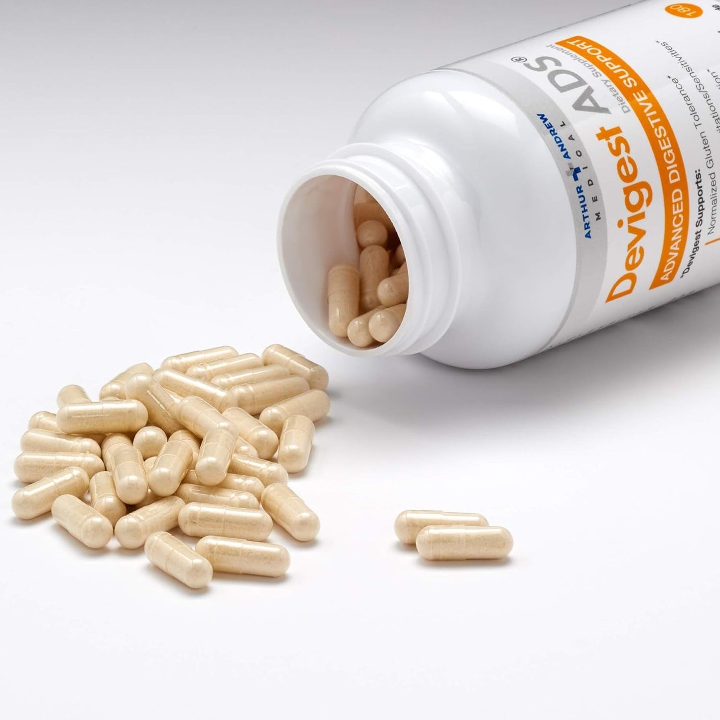 Arthur Andrew Medical - Advanced Digestive Support, Relief for Lactose Intolerance and Casein Sensitivities, 180 Capsules