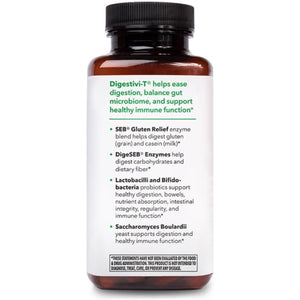 Lifeseasons Digestivi-T - Digestive Enzymes & Probiotic Supplement - Relieves Bloating & Digestion Discomfort - 90 Capsules