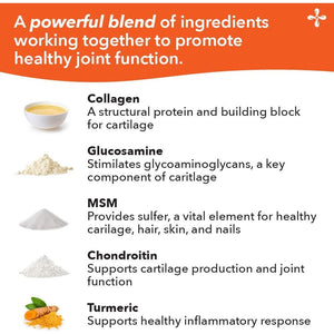 Lifeseasons Mobili-T - Joint Support Supplement - Glucosamine Chondroitin MSM Collagen Bromelain & Turmeric - 120 Capsules
