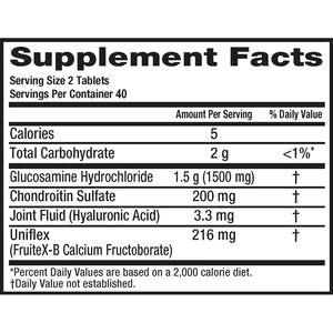 Move Free Triple Strength Glucosamine Chondroitin and Hyaluronic Acid Joint Supplement, 80 Count