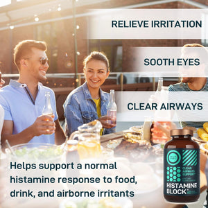 Histamine Block Flavonoids Supplements - Seasonal Allergy Balance - Histamine Blocker - 60 Caps