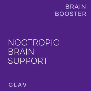 CLAV N°4 Brain Booster - Nootropics Brain Support Supplement for Memory & Focus - 60 Capsules.