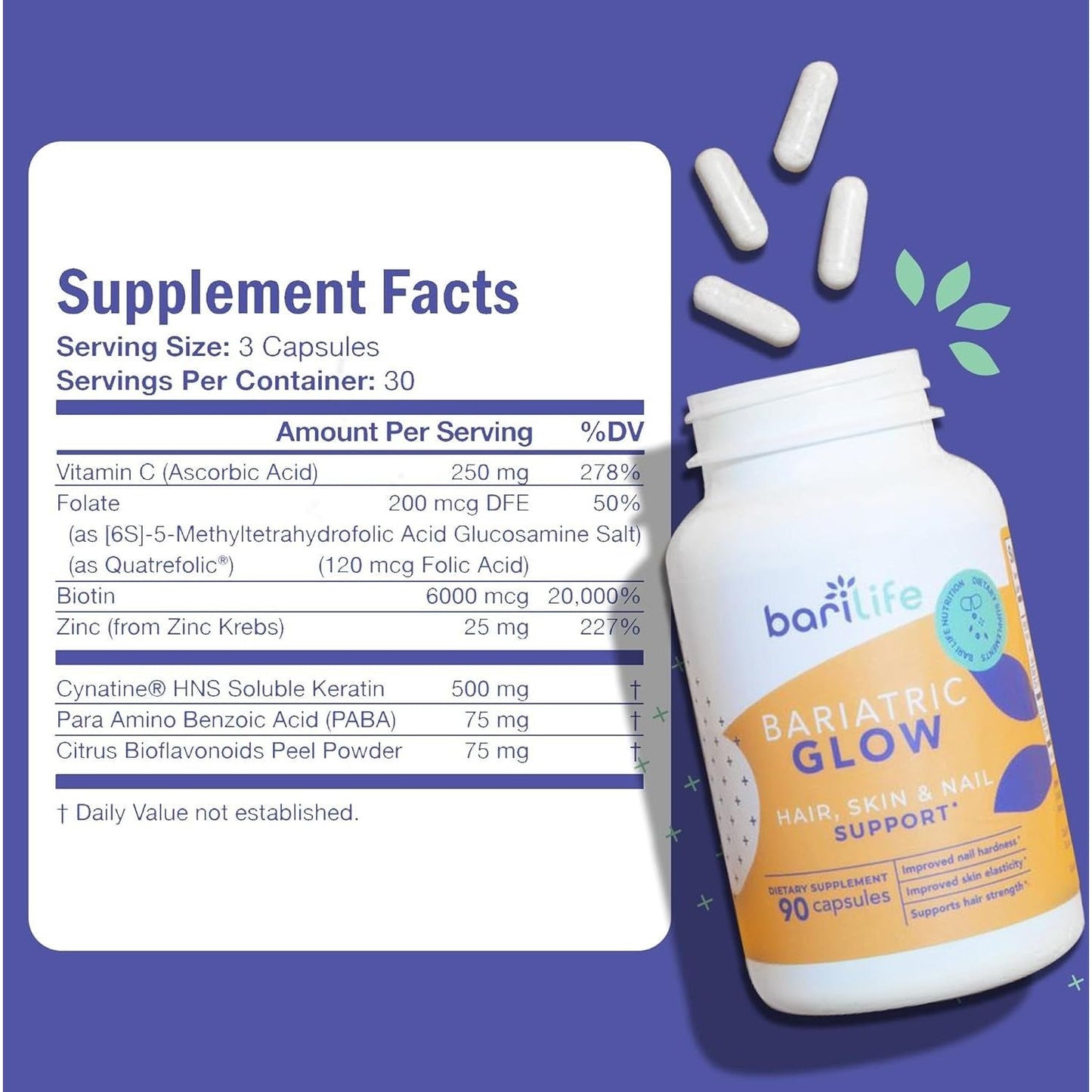 Bari Life Hair, Skin & Nails Supplement