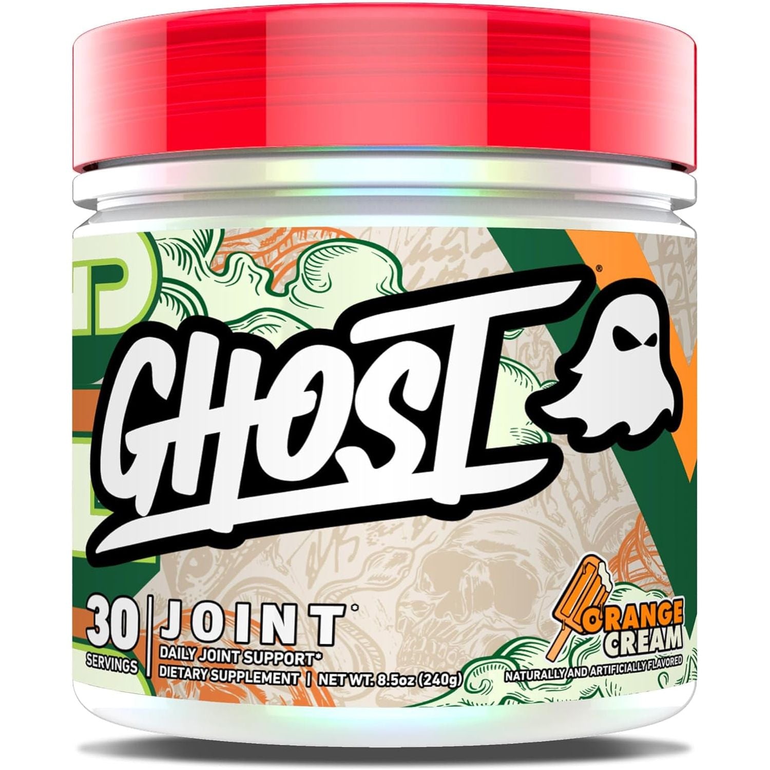 GHOST Joint Supplement, Orange Cream (30 Servings) - Daily Joint Maintenance Supplement