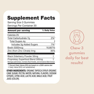 Boobie Bears Lactation Support Gummies | Helps as Milk Supply Booster & Supports Immune Health & Hair Growth 60 Count