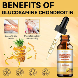 Glucosamine Chondroitin MSM Liquid Drops for Joint Health Vegan Supplements