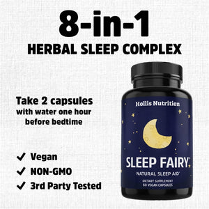 SLEEP FAIRY Natural Sleep Aid | Herbal Sleeping Pills | Vegan Capsules