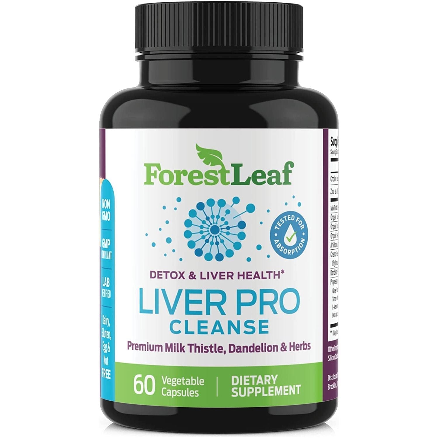 Forestleaf Liver Detox Cleanse - Prohepatic Liver Support Supplement (60 Capsules)