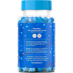 Enjoy the Night, Own the Morning after Drinking – Wellness Vitamins, Electrolytes, Antioxidants for Liver Support and Hydration – 48-Count