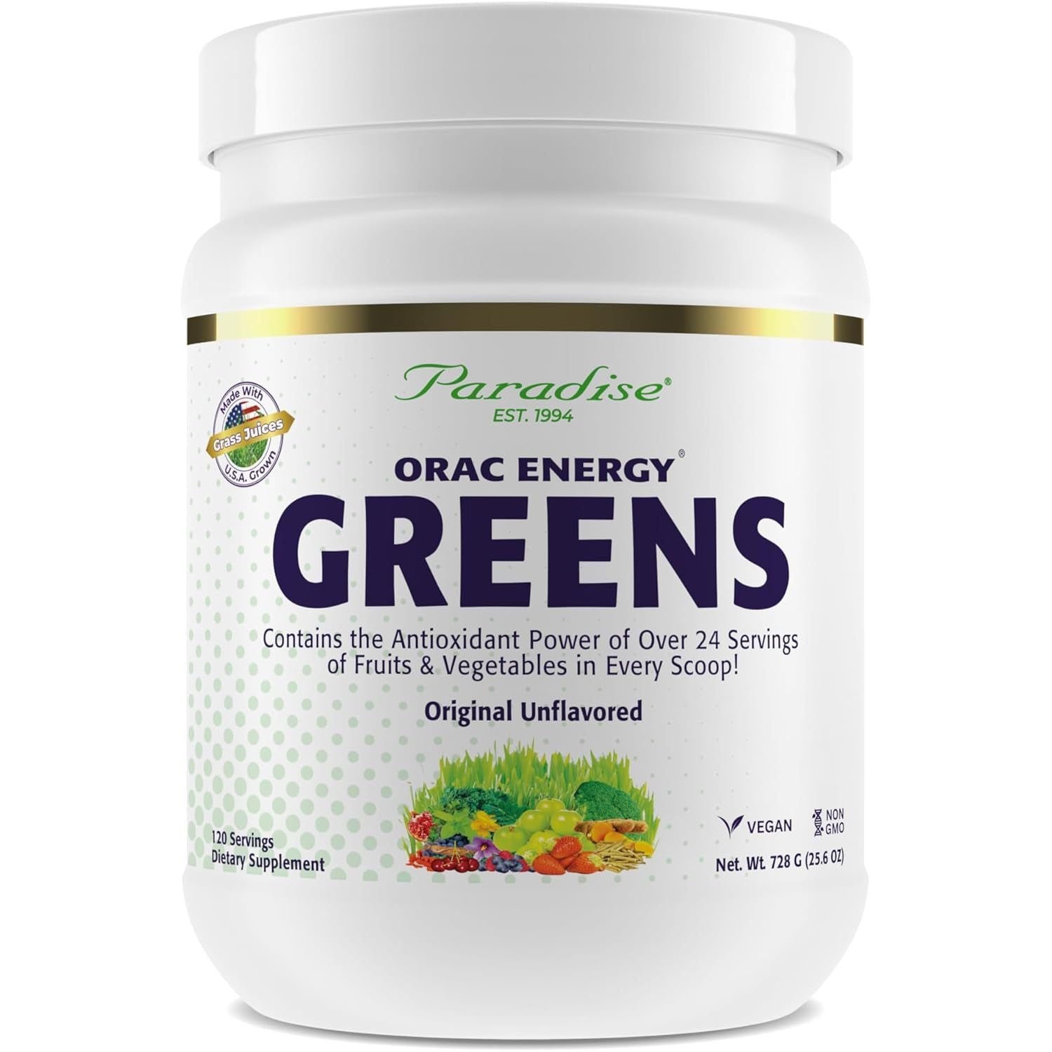 Paradise Herbs, ORAC Energy Greens Powder, 120 Servings