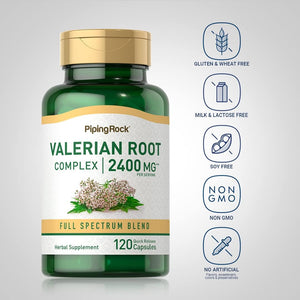 Piping Rock Valerian Root Extract Capsules 2400 Mg | 120 Count