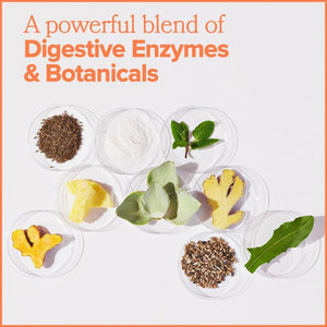 GOGO Bloating & Gas Digestive Relief - Digestive Enzymes for Bloating Relief & Water Retention Reduction 30 Servings