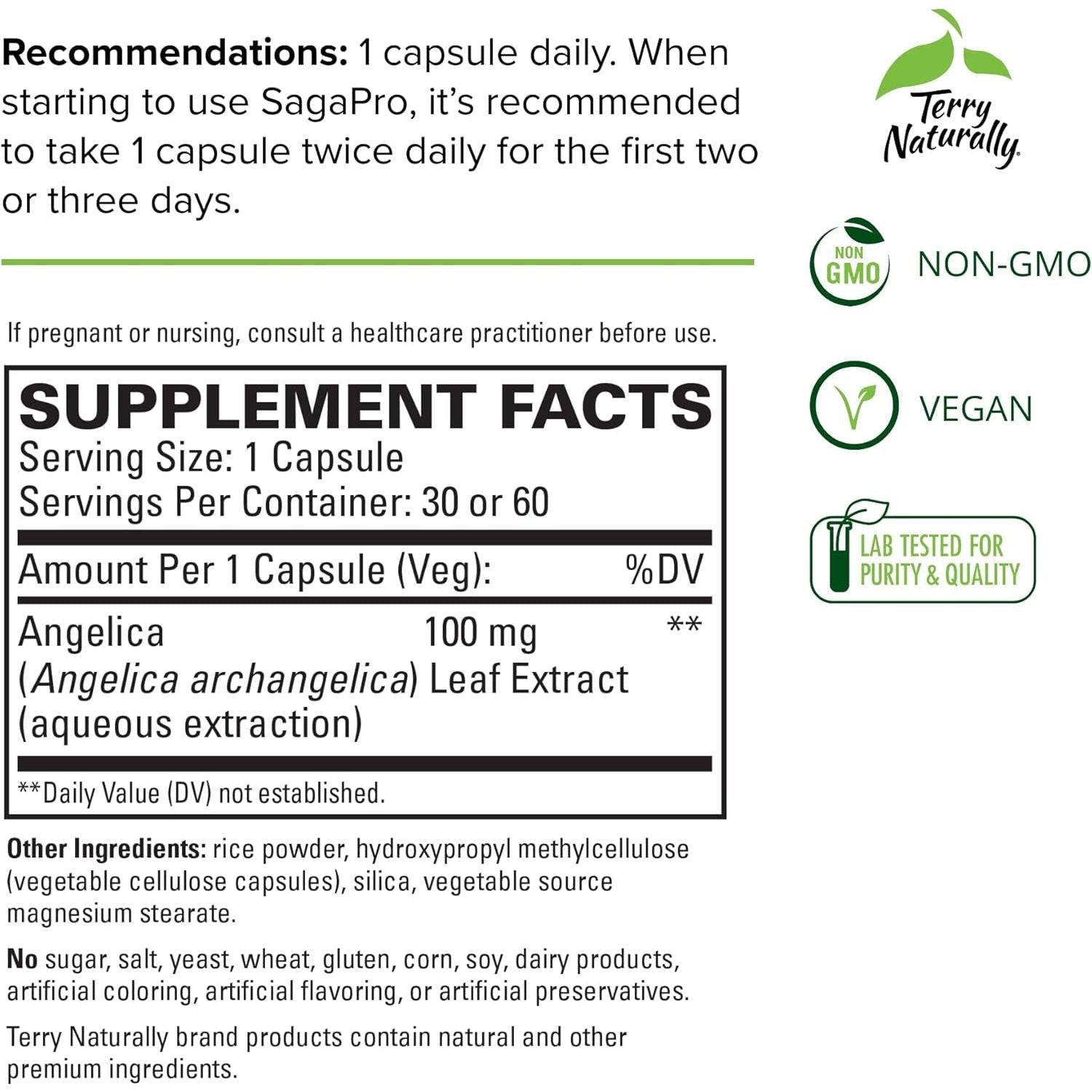 Terry Naturally Sagepro Bladder - Bladder Support Supplement - Vegan Capsules to Aid Urinary Tract Function & Health - 60 Capsules