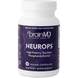 Dr Amen Brainmd Neurops - 150 Mg Phosphatidylserine - Promotes Mental Focus, Energy & Memory - 30 Servings
