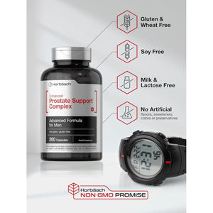 Horbaach Prostate Supplement for Men | 200 Capsules | Enhanced Complex with Saw Palmetto, Pygeum, Stinging Nettle