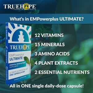 Truehope Empowerplus Ultimate Capsules - Brain, Energy and Focus Supplement 30 Capsules