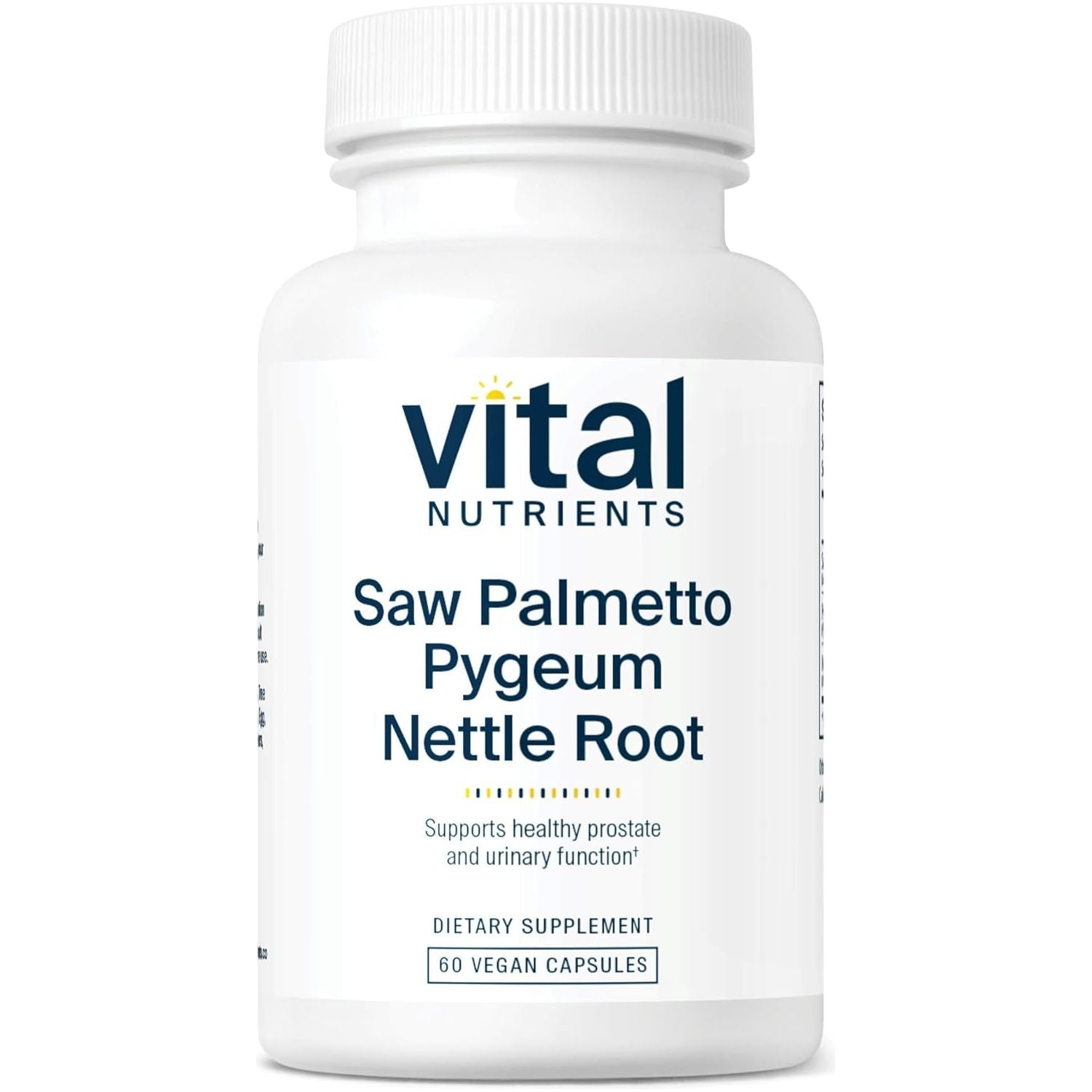 Vital Nutrients Saw Palmetto with Pygeum & Nettle Root - Supports Healthy Prostate Function* - 60 Capsules